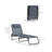 Folding Chaise Lounge Pool Chair, Patio Sun Tanning Chair, Outdoor Lounge Chair With 4-Position Reclining Back, Breathable Mesh Seat For Beach, Yard, Patio-768006336-768006337