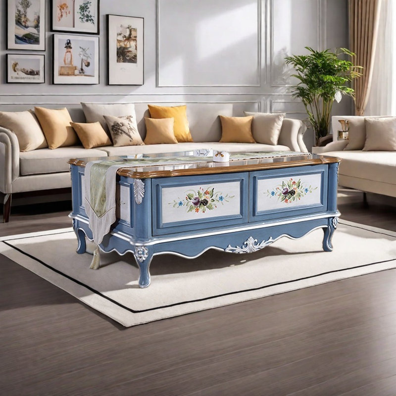 Table basse en bois naturel