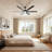 84 In. Ceiling Fan With Tri-cct 1350-lumen Led, 6 Aluminum Blades, Quiet Dc Motor, Remote And 3 Downrods-253532070