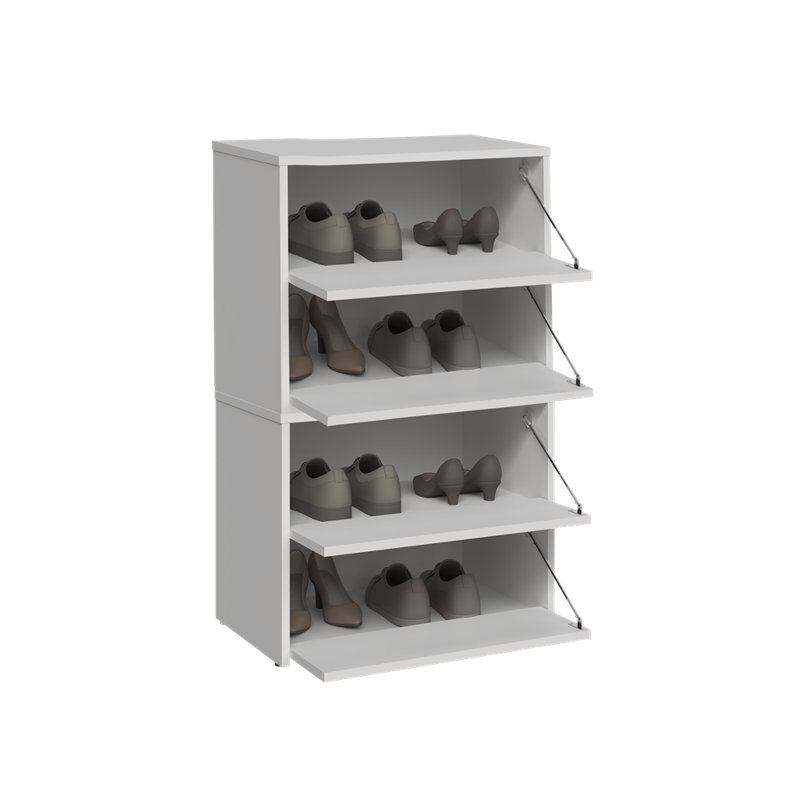 Sidwel 10 Pair Shoe Storage Cabinet, White