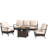 Salem 5-7 Person Rocking Outdoor Conversation Set with Fire Pit Table-88147431