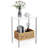 Clear Acrylic Side Table,2 Tier 1-Pack