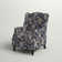 Celia Upholstered Manual Recliner with Classic Wing Back and Solid Vase-Shape Wooden Legs