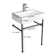 Logmey 16.5'' Ceramic Rectangular Bathroom Sink with Overflow