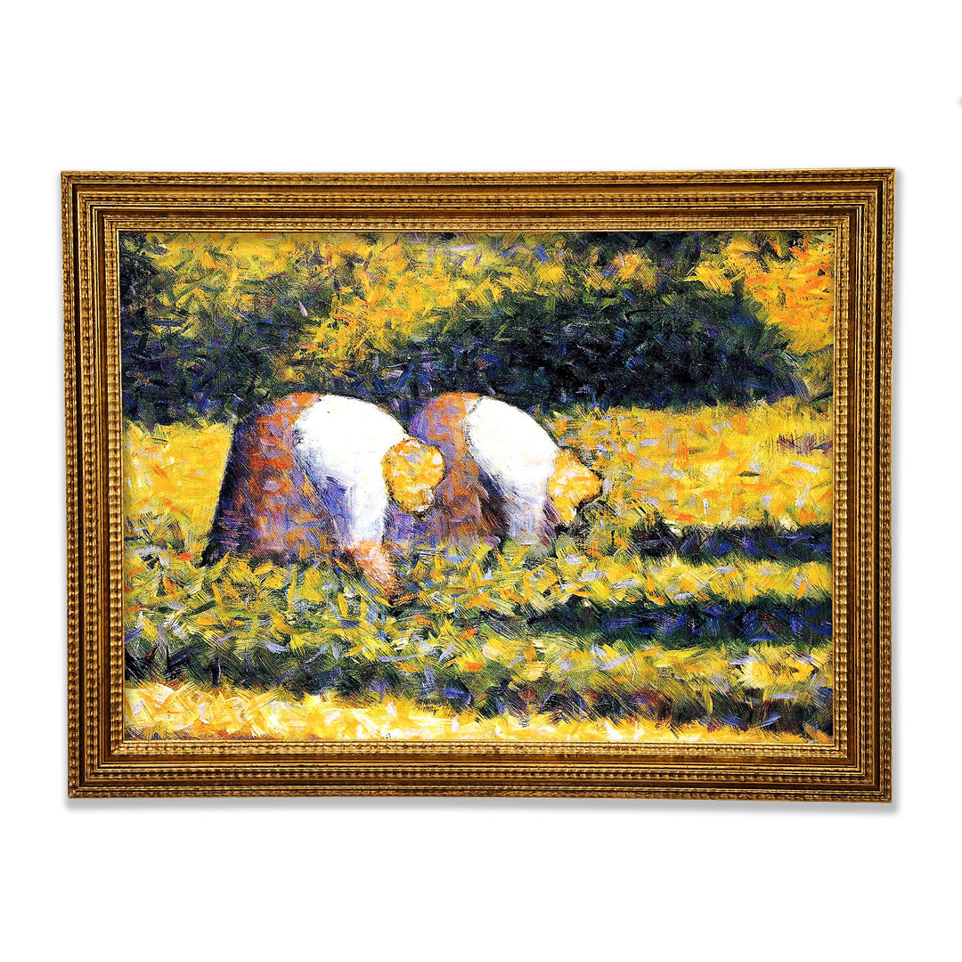 Seurat Bauern bei der Arbeit - Einzelner Bilderrahmen Kunstdrucke