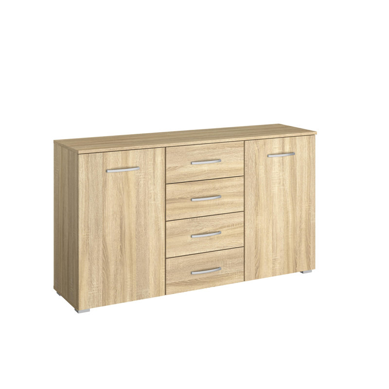 Aditio 4 Drawer Combi Chest, Sonoma Oak