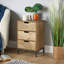 Rhina 3 Drawer Bedside Table Storage Unit