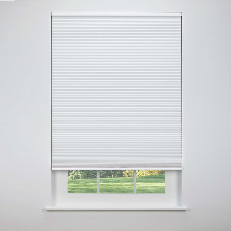 Store alvéolaire occultant sur mesure l 35,75 po, Platine, L 61,25 po x L 42 po