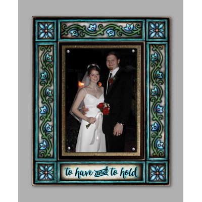 Blue Magnetic Picture Frame