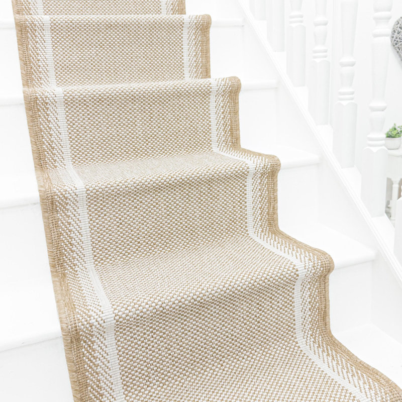 Stair Runner Chequered Flatweave Area Rug, Runner 60 x 480 cm