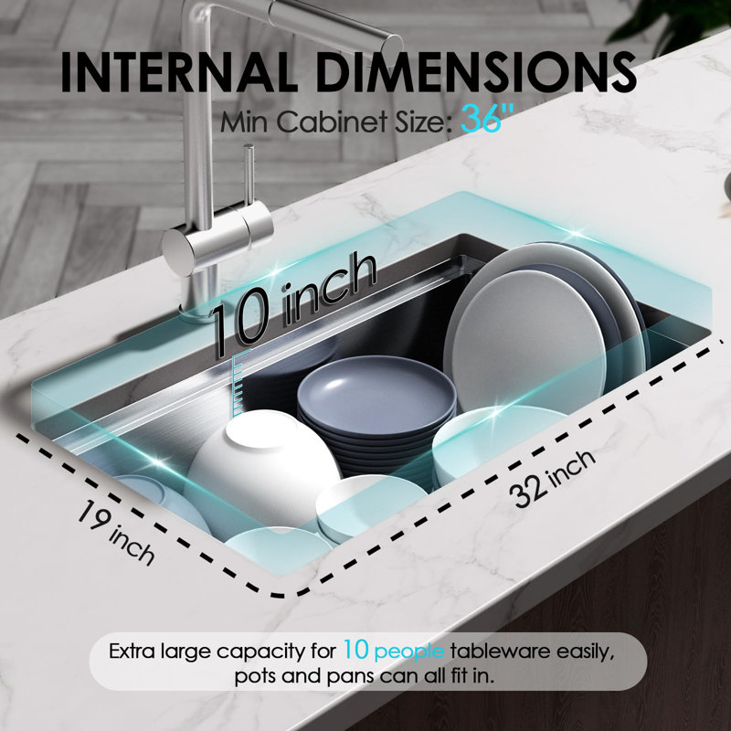 Évier de cuisine encastrable en acier inoxydable