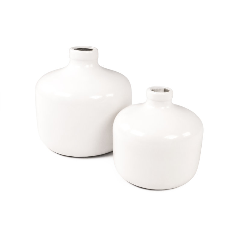 Elisianna Ceramic Table Vase, 12" H x 11.5" W x 11.5" D