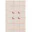 Tapis géométrique beige / rouille en laine / coton touffeté à la main Juliam-360877511