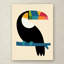 Myersville «Rainbow Toucan», art sur toile-21939570