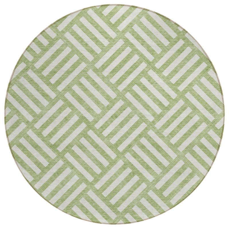 Tapis rond ivoire 8 po