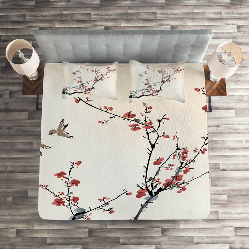 Polyester Coverlet, King Bedspread + 2 Shams