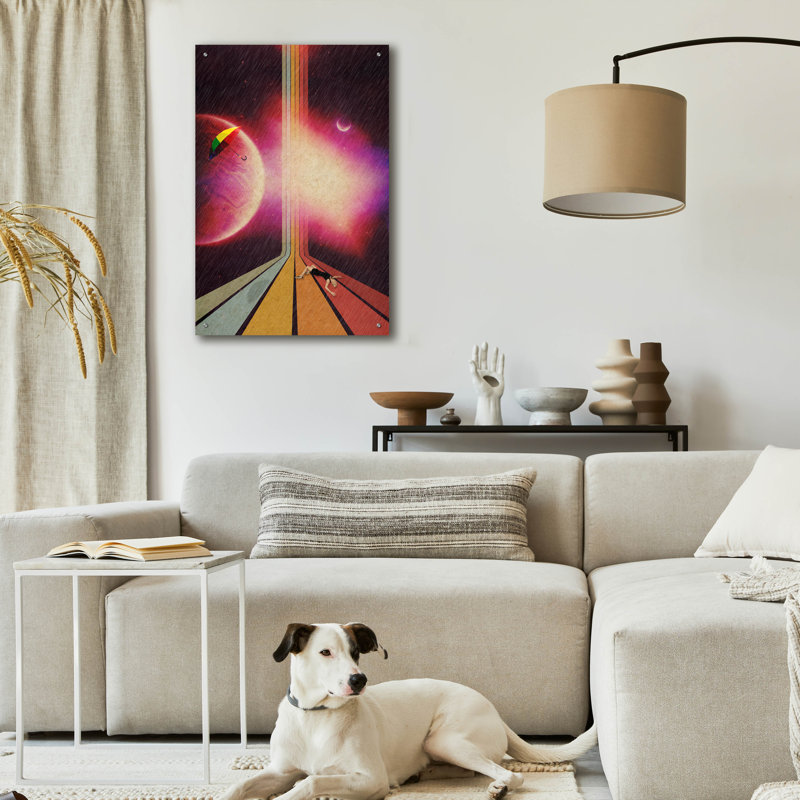 «Lost» par Elo Marc, art en verre acrylique, H 36 po x l 24 po x P 0,2 po