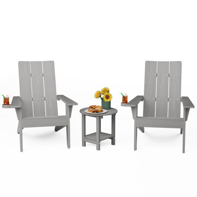 Outdoor Adirondack Chair With Table
