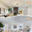 114cm Dimmable Reversible Ceiling Fan with LED Lights And Remote Control-954617880
