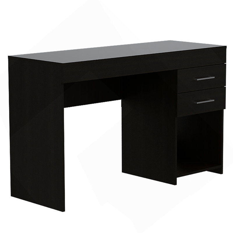 Bureau d'écriture, deux tiroirs, une armoire