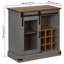 Sideboard HALDEN With Sliding Door 80X40x80 Cm Solid Wood-107738360