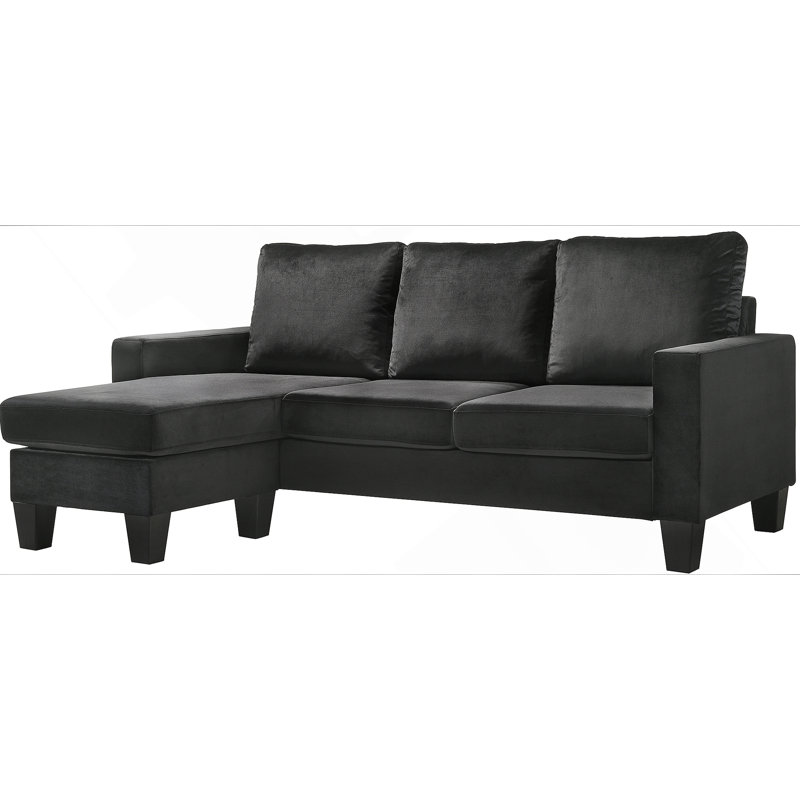 Sofa Chaise , BLACK