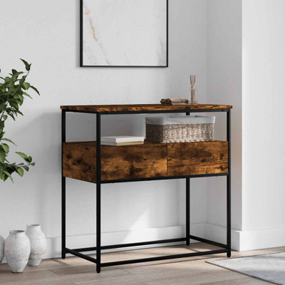 Console vidaXL, bois, bois, bois massif
