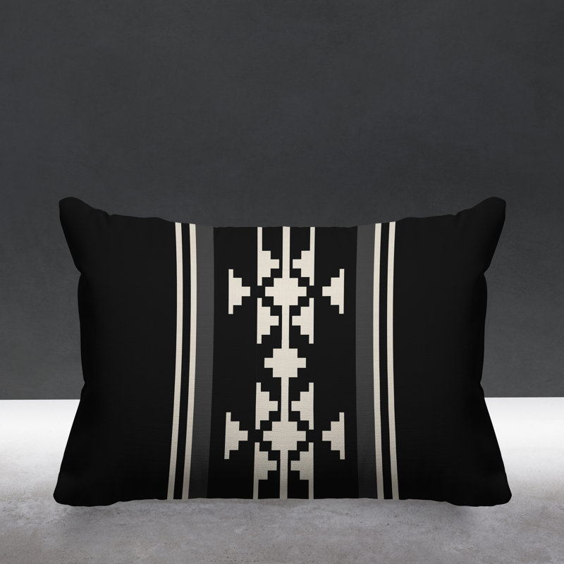 Coussin intérieur / extérieur Sakari, Noir