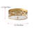 2-Lamp Clear Glass Gold Round Mesh Adjustable Ceiling Light