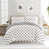 Gris clair peint Polkadot