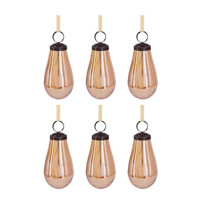 3.8'' Glass Holiday Shaped Ornament