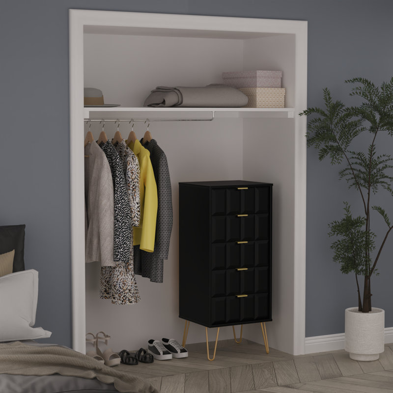 Aldrik 45cm W Manufactured Wood Bedside Table