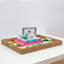 Plateau de table repose-pieds/café hearts