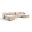4 Seater Velvet Sofa & Chaise
