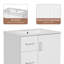 Meuble-lavabo simple 24 po avec lavabo en céramique, tiroirs et armoire à fermeture en douceur avec tablette réglable-1899564717-1899564716