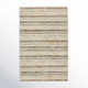 Evana Handmade Striped Cream/Gray/Brown Area Rug