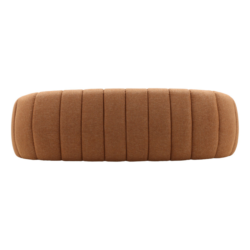 Coco 100" Wide Upholstered Sofa, Ginger