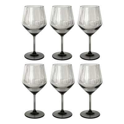 Verre à pied Kharan gris clair