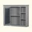 Meuble-lavabo 36 po avec armoire à pharmacie, armoire de rangement moderne avec 2 portes à fermeture douce et 4 tiroirs, meuble-lavabo simple-130358251