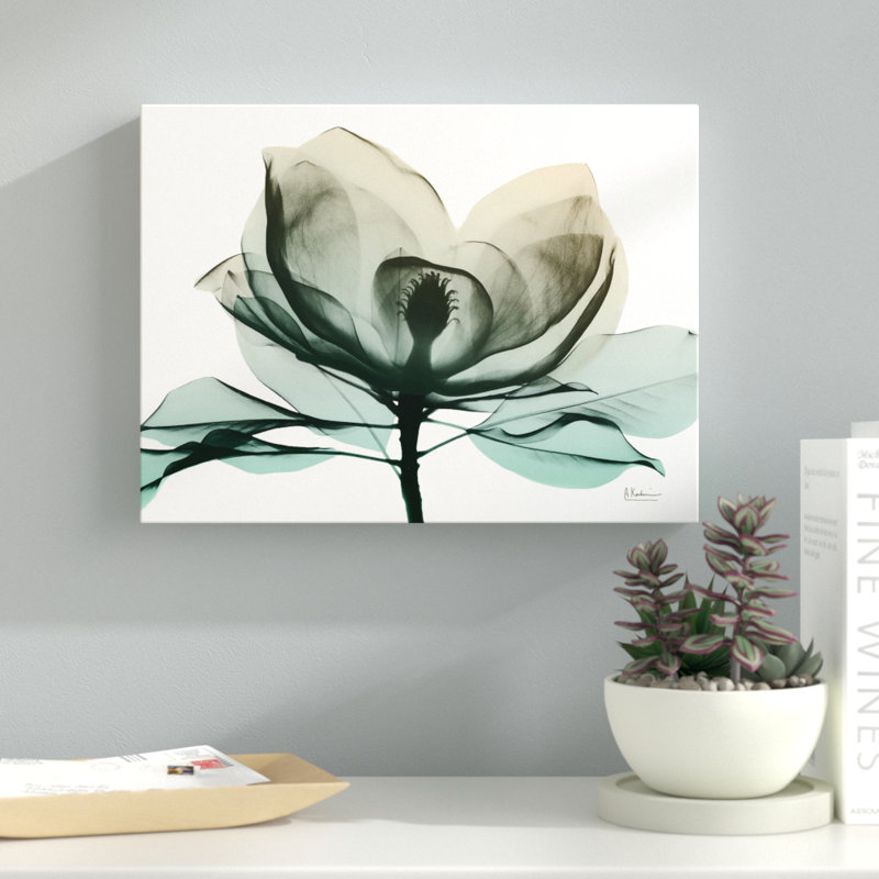 Emerald Magnolia 2 - Wrapped Canvas Print, 30 cm H x 41 cm W