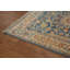 Tapis de couloir bleu teint à la main Ziegler