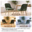 Chaise rembourrée en chenille avec pieds en bois massif-1875769561-1875769563