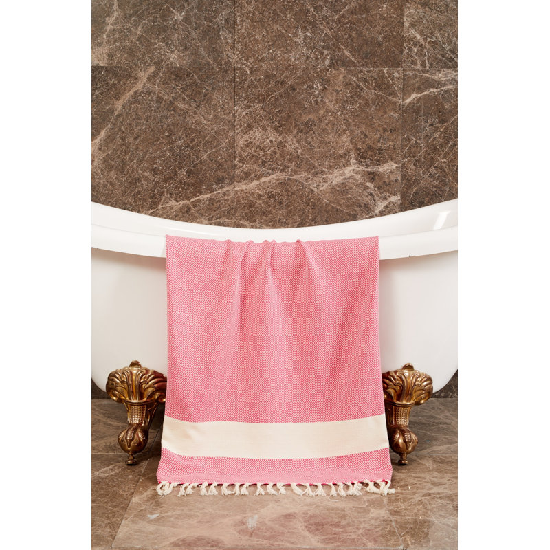 Serviette de plage Ponce simple, Rouge