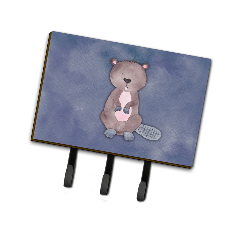 Garde-beaver ou porte-clé aquarelle