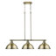 Luminaire suspendu en forme de dôme à 3 lumières pour îlot de cuisine Drakeford-626184614-626184611