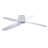 Aria Hugger 52" Flush Mount Indoor/Outdoor Ceiling Fan with Light and Remote, Damp Rated, Low Profile White LED Ceiling Fan for Low Ceiling-1919071112