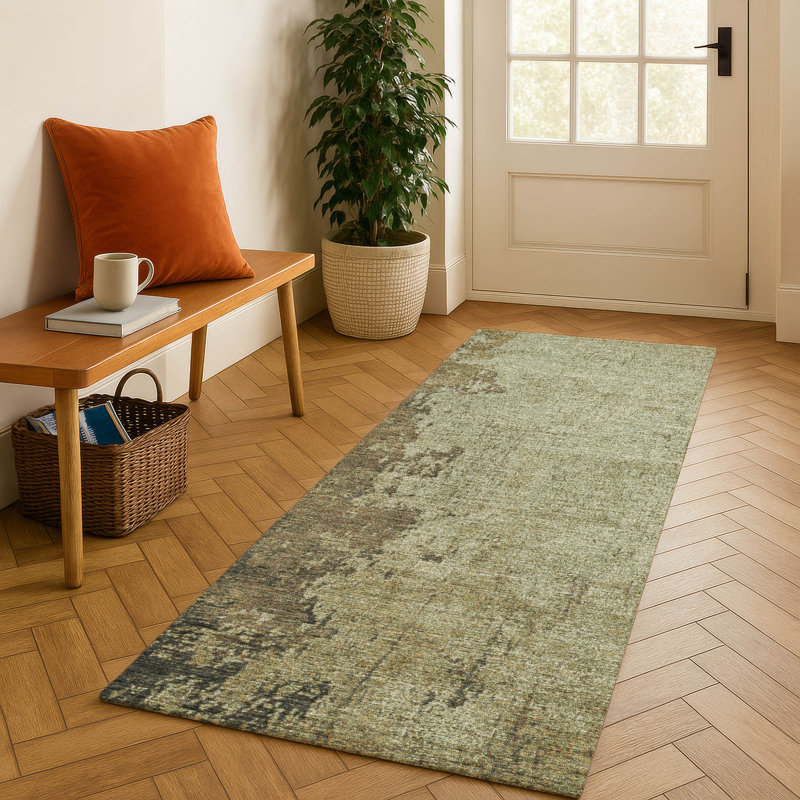 Premium Machine Washable Farolt AMF1904 Modern Rug, Runner 2'3" x 7'6"