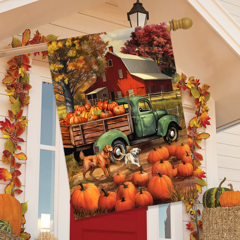 Drapeau de la ferme d'automne