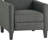 Zuca Pushback Recliner Chair, Black Wood, Premium Padded Beige Polyester-102361310-102361312