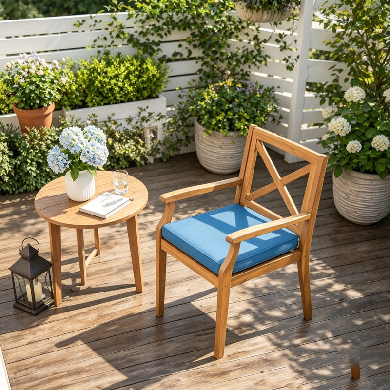 Chaise longue de patio 2 pièces, Bleu